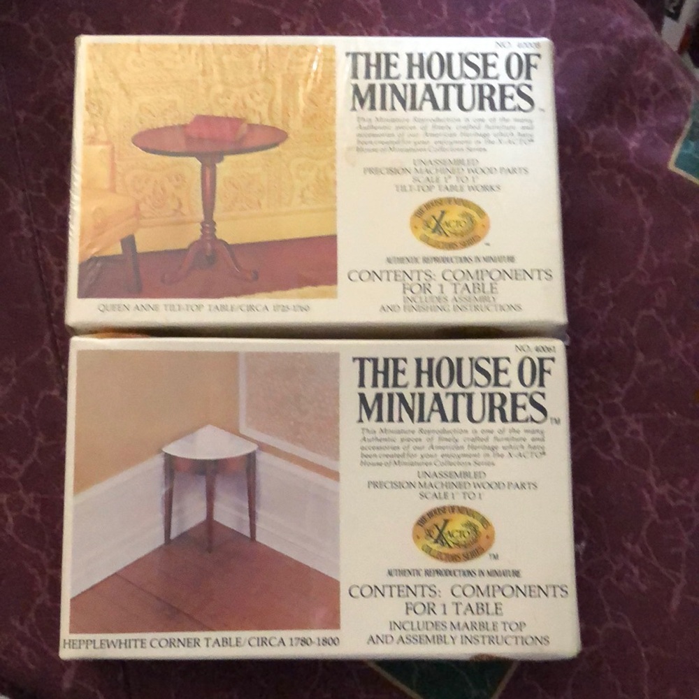 Vintage “The House Of Miniatures” Dollhouse Furniture Kit